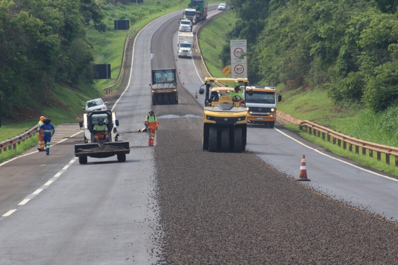 CCR MSVia alerta sobre trechos em obras de manutenção na BR-163/MS nesta segunda-feira