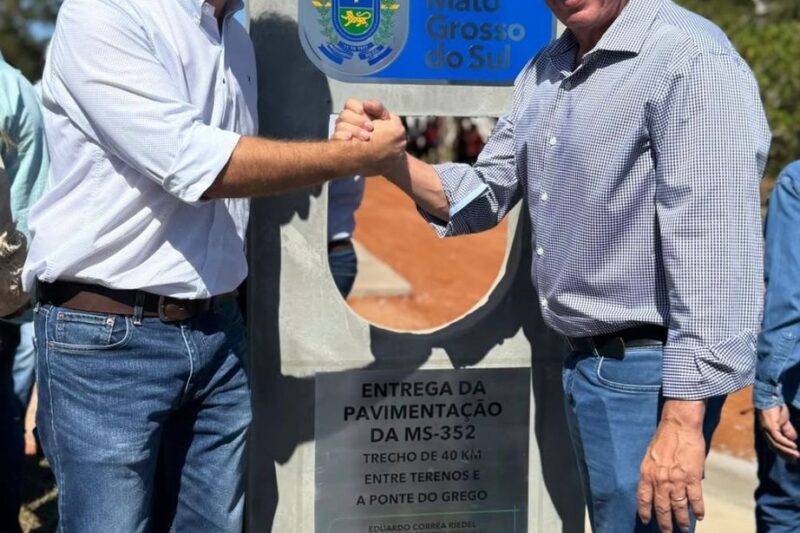 Gerson Claro destaca avanços em infraestrutura na inauguração da MS-352 e coloca nome à disposição para o Senado
