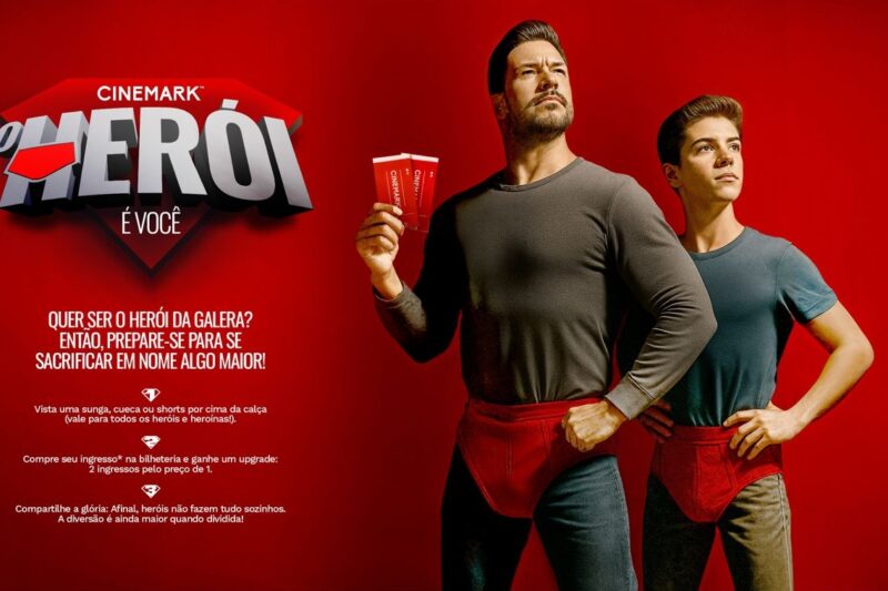 ‘O Herói é Você’: Cinemark realiza ação promocional 2 por 1 com ‘Superman’