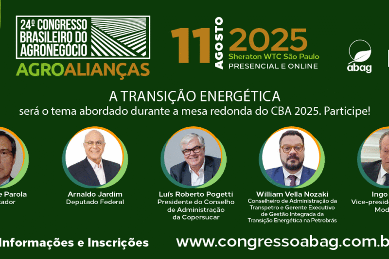 CBA 2025 mostrará como o agro brasileiro pode contribuir para a transição energética