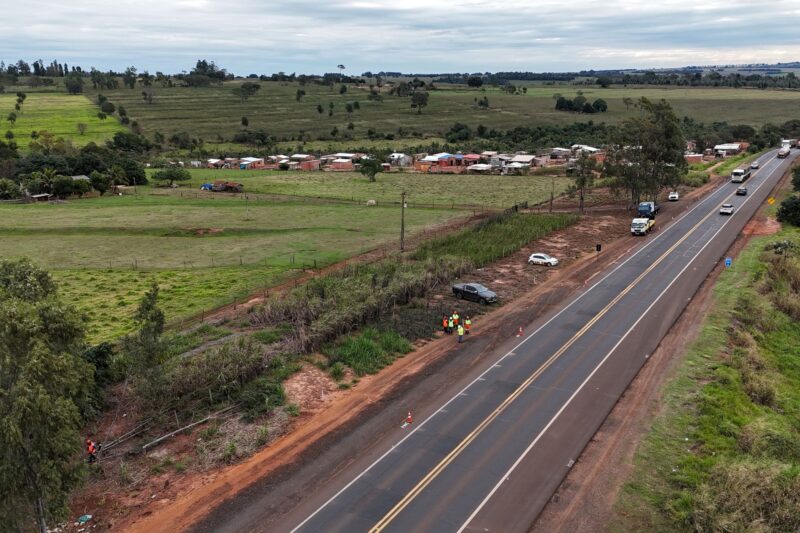 MSVia antecipa obras de novo contrato com início de implantaçãode faixa adicional na BR-163/MS em Mundo Novo
