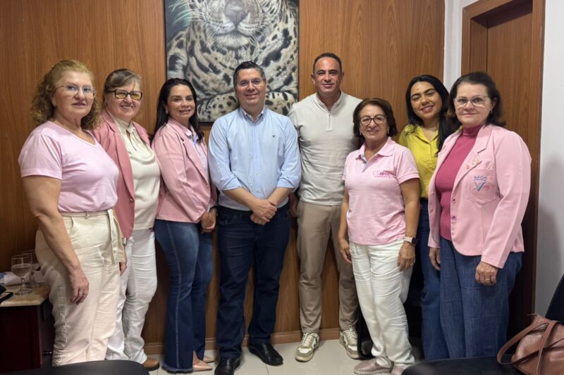 Dr. Victor Rocha se reúne com representantes da Rede Feminina de Combate ao Câncer na Câmara Municipal