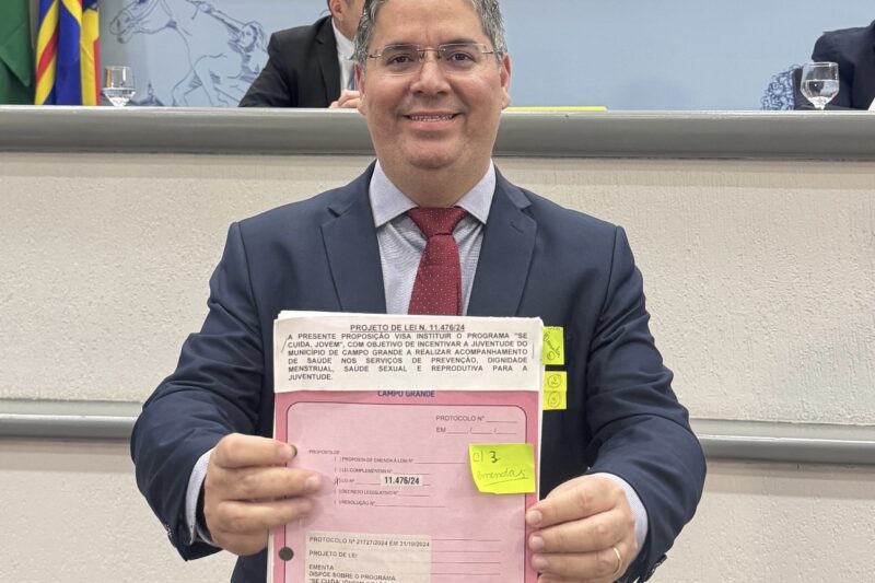 Dr. Victor Rocha apresenta Projeto de Lei que cria o Programa “Se Cuida Jovem” em Campo Grande