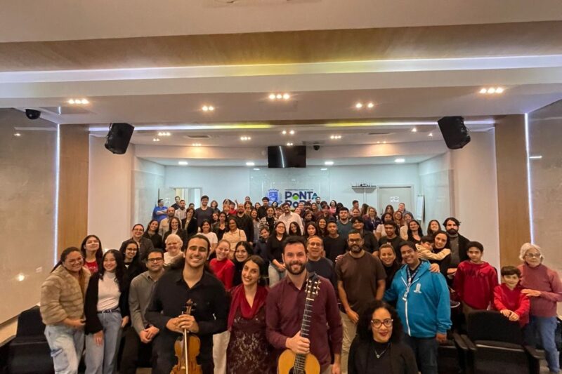 Concerto gratuito leva música erudita a estudantes da rede pública em Coxim
