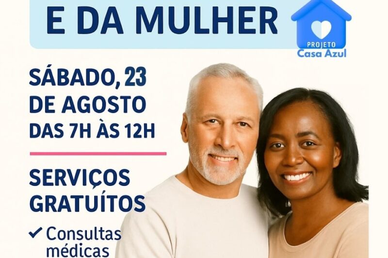 Casa Rosa promove Mutirão de Saúde do Homem e da Mulher neste sábado