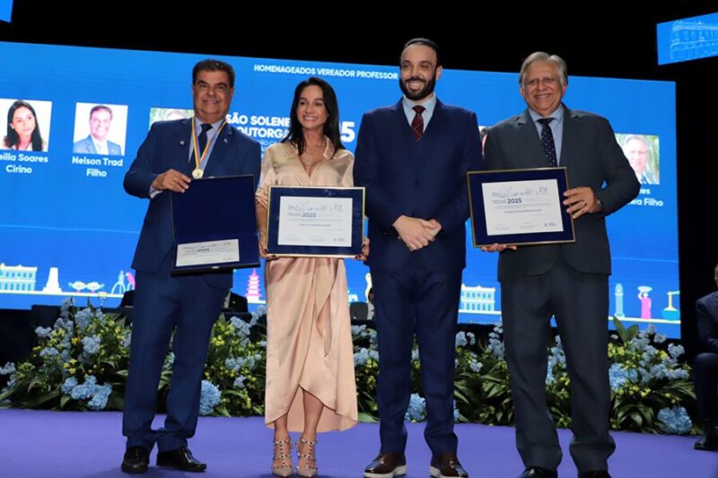 Vereador Professor Juari indica homenagens a senador Nelsinho Trad e à empresária Keilla Soares Trad nos 126 anos de Campo Grande