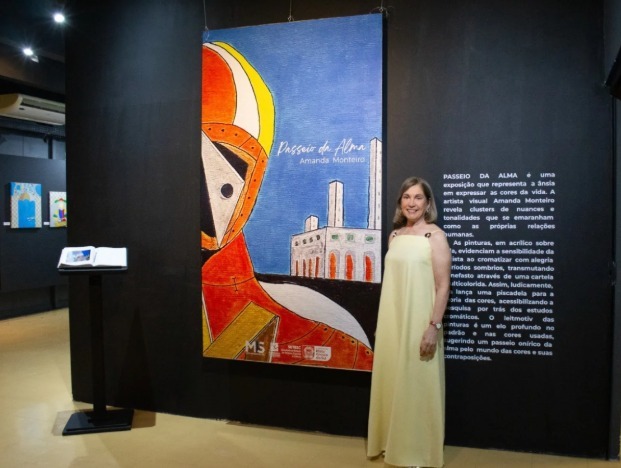 Exposição no MIS traz cores e esperança nas telas da artista Amanda Monteiro