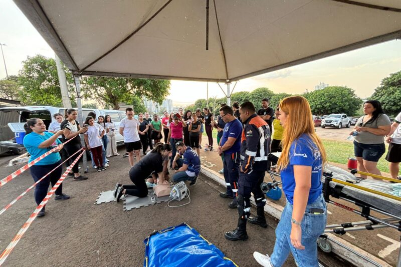 Corrida do Pantanal: simulado médico prepara voluntários para possíveis intercorrências na prova
