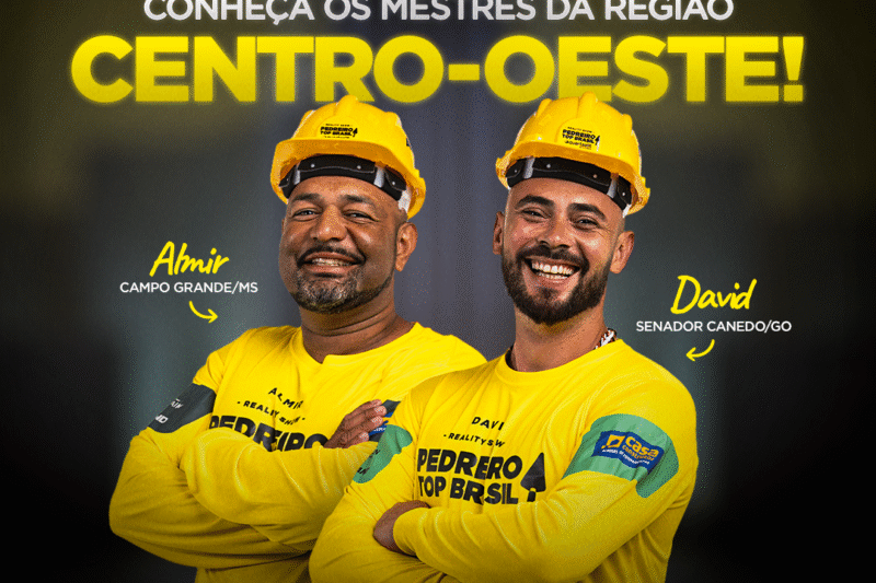 Centro-Oeste terá dois finalistas na nova temporada do Pedreiro Top Brasil 2025 na TV BAND