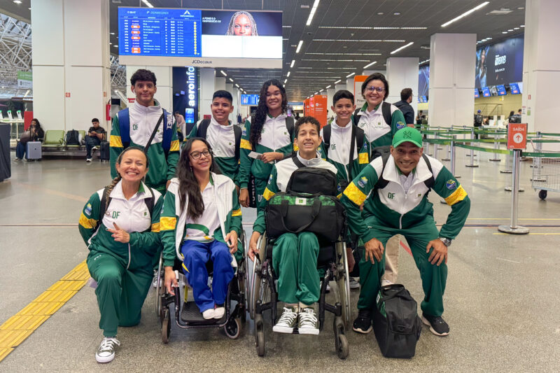 Delegação do DF chega a São Paulo pronta para brilhar no segundo bloco das Paralimpíadas Escolares 2025