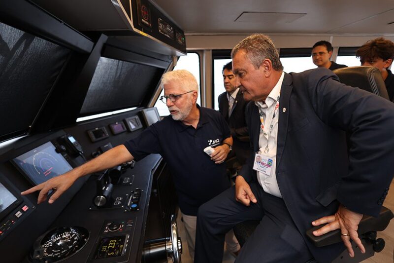 COP30: Em visita ao barco-escola JAQ H1, Ministro Rui Costa confirma para este ano regulamentação das leis de hidrogênio