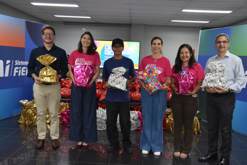 Parceira da Caixa Encantada, Fiems colabora com montante de mais de 2,7 mil brinquedos