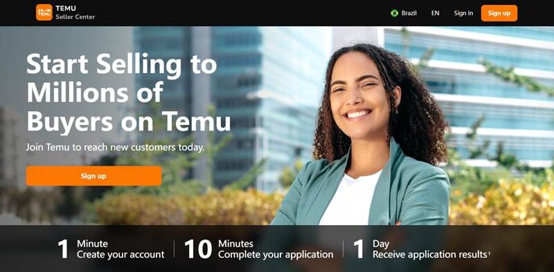 Temu abre sua plataforma para vendedores locais no Brasil