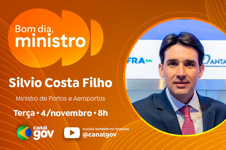 Silvio Costa Filho detalha recorde na aviação, novas concessões e entregas para a COP30 no “Bom dia, Ministro” desta terça (4)