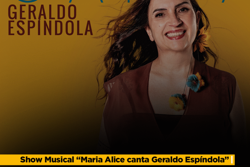 Maria Alice estreia álbum em tributo a Geraldo Espíndola com show gratuito no Teatro Prosa