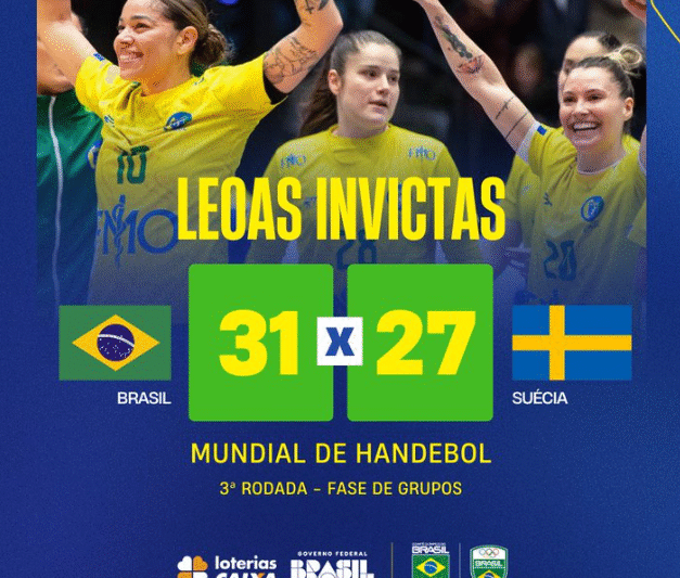 Brasil fecha fase inicial do Mundial de Handebol com 100% de aproveitamento