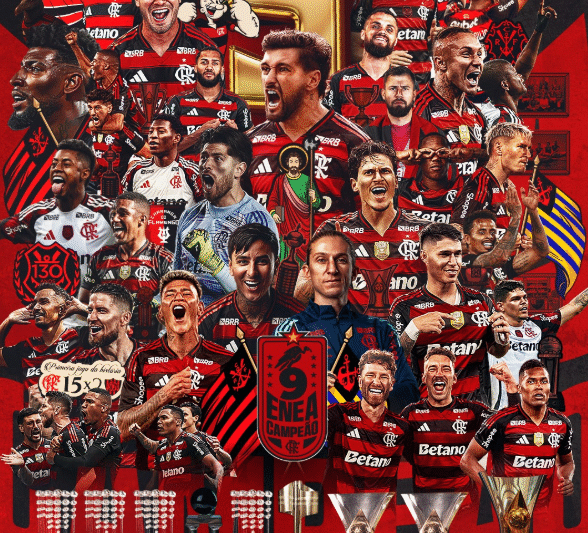 Flamengo vence o Ceará, confirma título brasileiro e encerra temporada histórica no Maracanã