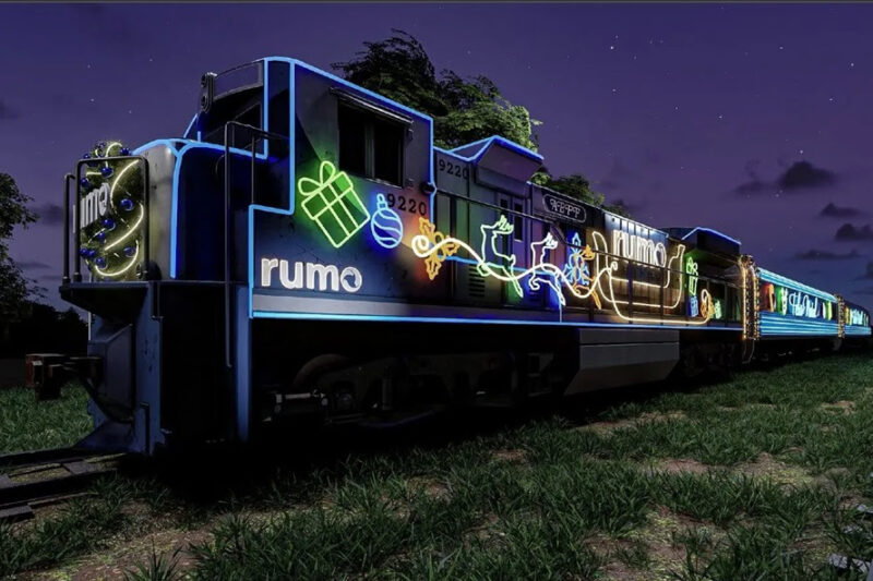 Trem iluminado “Rumo ao Natal” percorre SP em dezembro e leva shows gratuitos de Derico a seis cidades