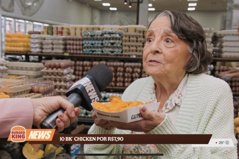Burger King brinca com alta dos alimentos e lança oferta de 10 BK® Chicken por R$ 7,90
