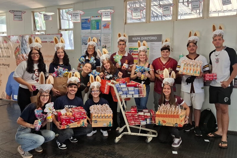 Páscoa Encantada leva emoção, chocolate e solidariedade a pacientes do Humap-UFMS