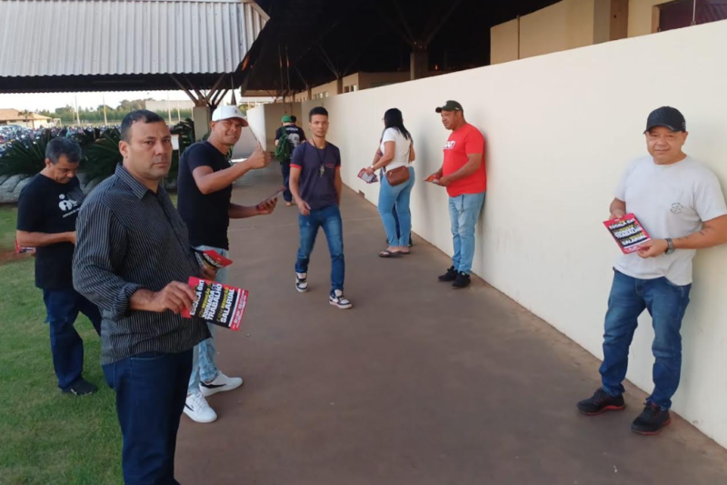 STICCG amplia mobilização pelo fim da escala 6×1 em frigoríficos de Campo Grande