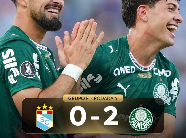 Palmeiras vence no Peru, bate Sporting Cristal e assume liderança do grupo na Libertadores