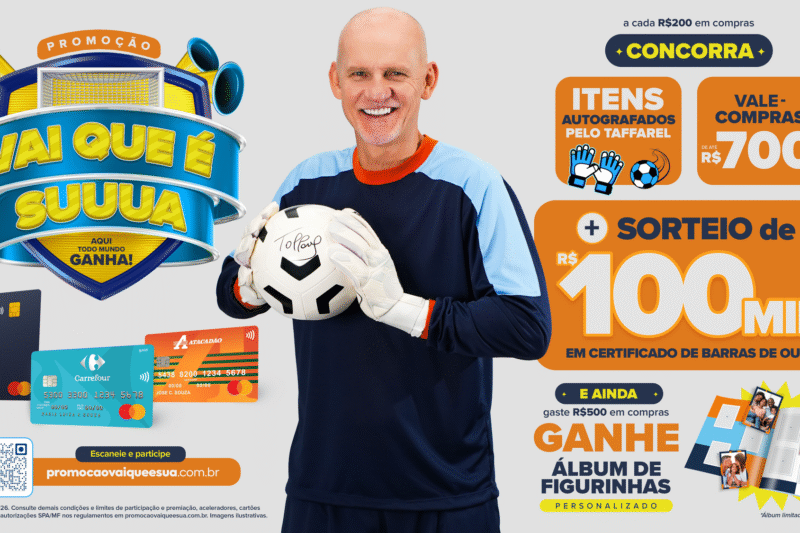 Banco Carrefour lança campanha que integra cartões Atacadão, Carrefour e Sam’s Club