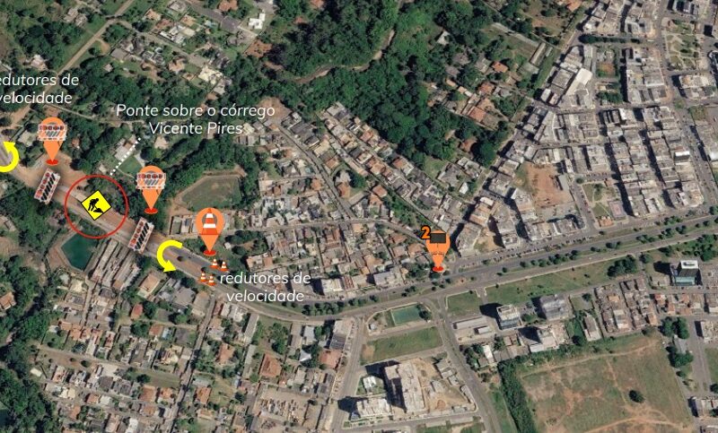 Via entre Guará e Núcleo Bandeirante será interditada a partir desta sexta para obras na ponte do Córrego Vicente Pires