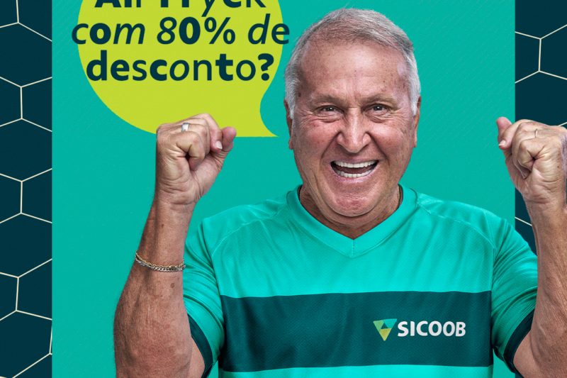 Sicoob aposta no futebol e lança campanha nacional com Zico e Endrick