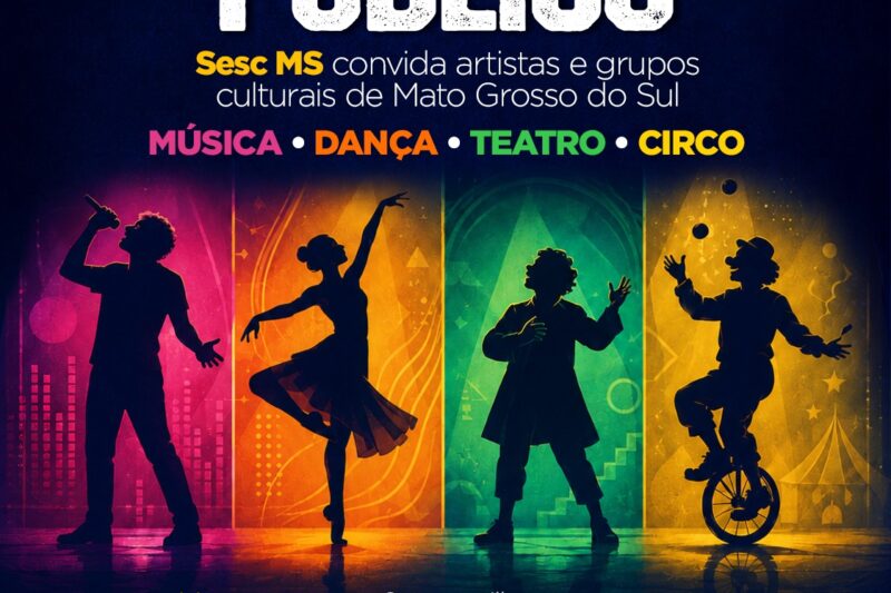 Sesc MS abre seleção para artistas e grupos culturais integrarem programação em todo o Estado