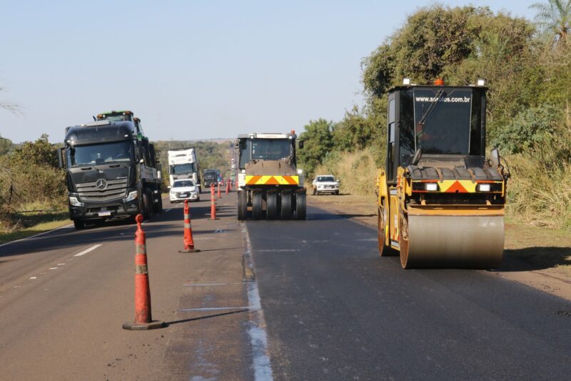 BR-163/MS tem trechos com pare-e-siga e desvios nesta segunda-feira; confira os pontos