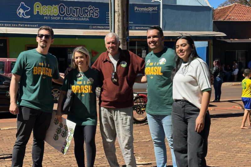 Cassy Monteiro e Daverson Matos realizam primeiro adesivaço conjunto em Rio Brilhante