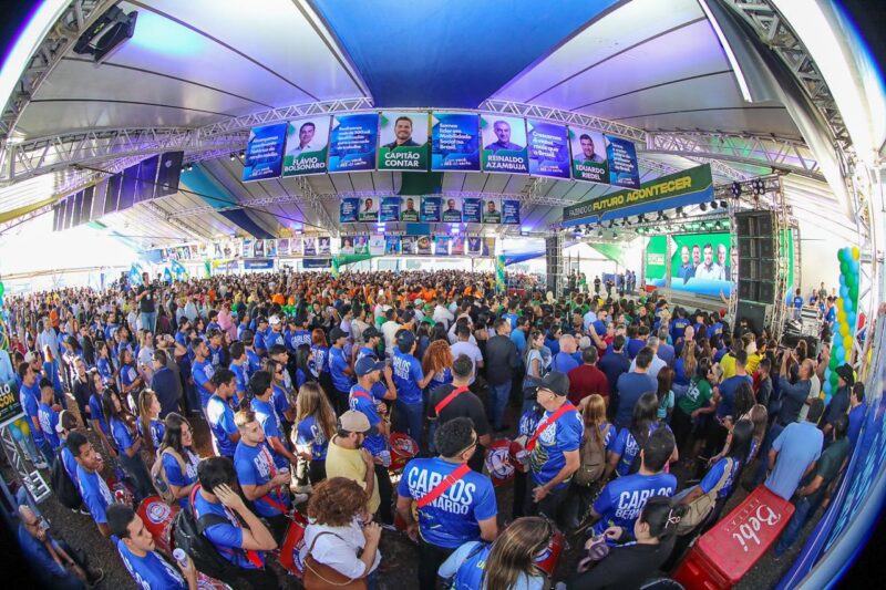 Apoiadores de diferentes regiões reforçam apoio à reeleição de Riedel durante convenção em Campo Grande