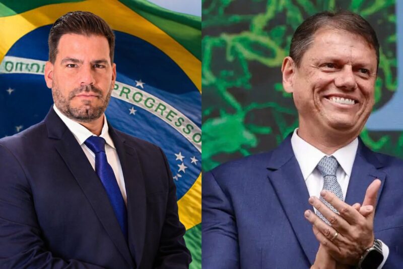 Tarcísio de Freitas declara apoio a Capitão Contar na disputa pelo Senado em MS