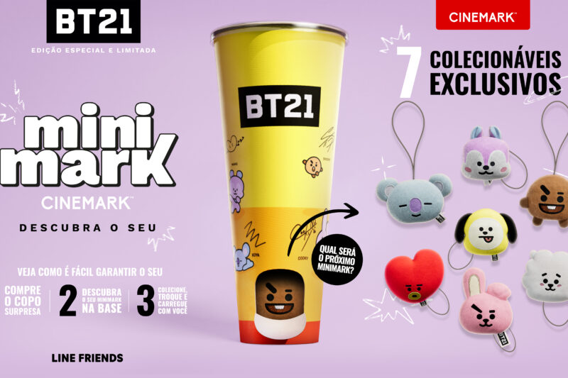 Cinemark lança coleção BT21 em edição limitada com sete personagens